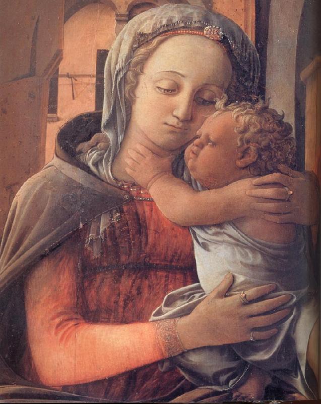 Fra Filippo Lippi Details of Madonna and Child Enthroned France oil painting art